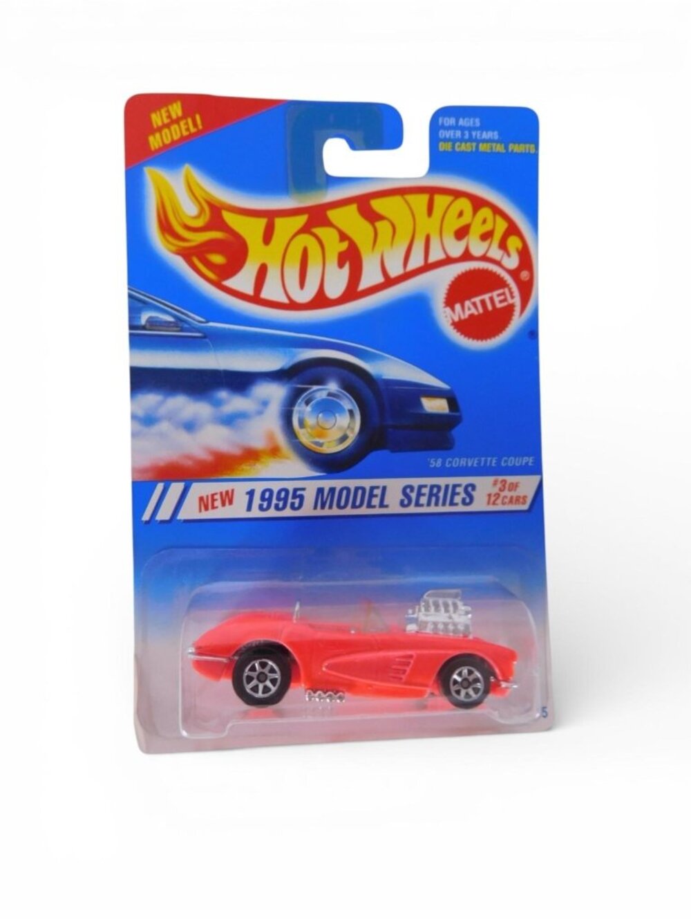Hot Wheels 1995 Model Series 1958 Chevrolet Corvette Red 1:64 Unopened Mattel